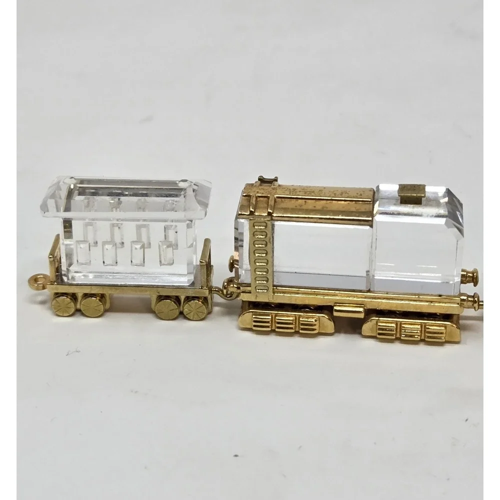 Swarovski Crystal Memories Journeys Train Set 4pc Locomotive Tender COA Boxes